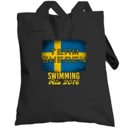 Sweden Swimming Rio 2016 Olympic Team Flag Totebag