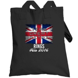 Great Britain Rings Rio 2016 Olympic Team Flag Totebag