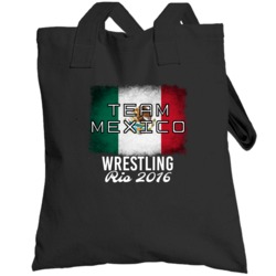 Mexico Wrestling Rio 2016 Olympic Team Flag Totebag