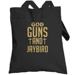 God Guns And Jaybird First Name Worn Look Totebag