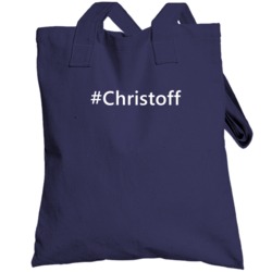 Hashtag Christoff Trending Essential Last Name Gift Totebag