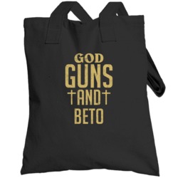 God Guns And Beto First Name Worn Look Totebag