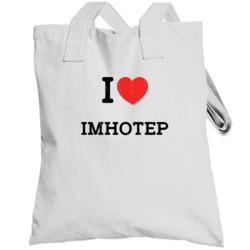 I Love Heart Imhotep First Name Worn Look Totebag