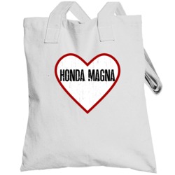 Honda Magna Heart Distressed Motorcycle Bike Cool Totebag