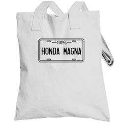 Honda Magna One Hundred Percent License Motorcycle Bike Cool Totebag