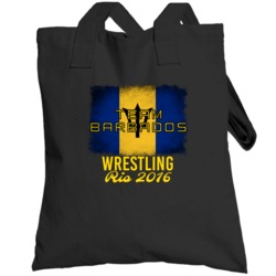 Barbados Wrestling Rio 2016 Olympic Team Flag Totebag