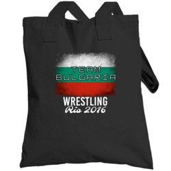 Bulgaria Wrestling Rio 2016 Olympic Team Flag Totebag