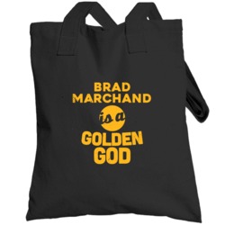 Brad Marchand Is A Golden God Boston Hockey Fan Totebag