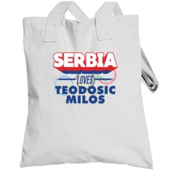 Serbia Loves Teodosic Milos Basketball Olympics Totebag