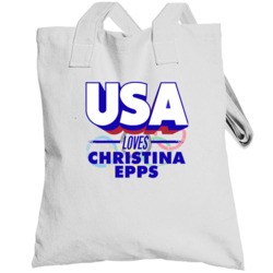 Usa Loves Christina Epps Field Triple Jump Olympics Totebag