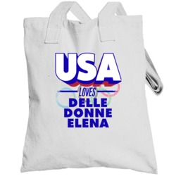 Usa Loves Delle Donne Elena Basketball Olympics Totebag