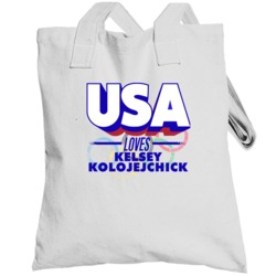Usa Loves Kelsey Kolojejchick Field Hockey Olympics Totebag