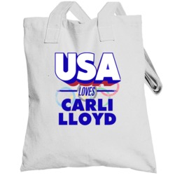 Usa Loves Carli Lloyd Football Olympics Totebag