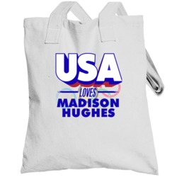 Usa Loves Madison Hughes Rugby Sevens Olympics Totebag