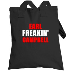 Earl Campbell Freakin Houston Texas Sports Football Totebag