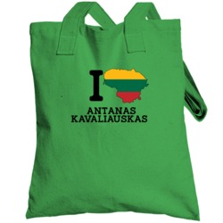 I Love Antanas Kavaliauskas Lithuania Basketball Olympics Totebag