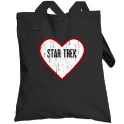 Heart Love Star Trek Sci Fi Fantasy Cult Movie Totebag