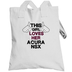 This Girl Loves Her Acura Nsx Cool Car Buff Totebag