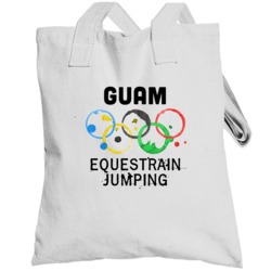 Guam Equestrain Jumping Rio 2016 Summer Olympics Totebag