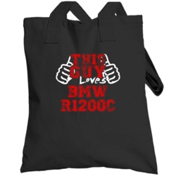 Bmw R1200c This Guy Loves Motorcycle Bike Cool Totebag