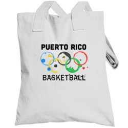 Puerto Rico Basketball Rio 2016 Summer Olympics Totebag