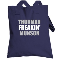Thurman Munson New York Brooklyn Baseball Sports Freakin Totebag