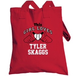 This Girl Loves Tyler Skaggs Arizona Baseball Player Classic Totebag