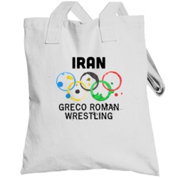 Iran Greco Roman Wrestling Rio 2016 Summer Olympics Totebag