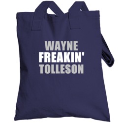 Wayne Tolleson New York Brooklyn Baseball Sports Freakin Totebag