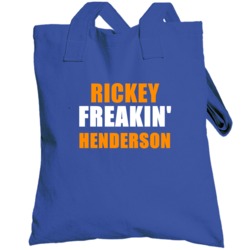 Rickey Henderson New York Brooklyn Baseball Sports Freakin Totebag