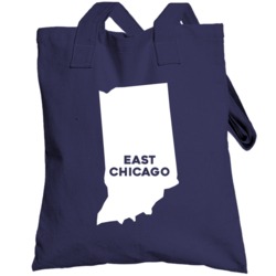 East Chicago Indiana Custom City Patriotic Usa Totebag