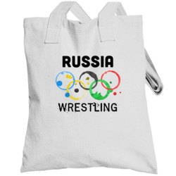 Russia Wrestling Rio 2016 Summer Olympics Totebag