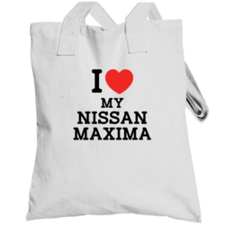 I Love My Nissan Maxima Car Enthusiast Totebag