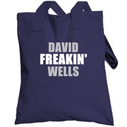 David Wells New York Brooklyn Baseball Sports Freakin Totebag