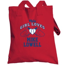 This Girl Loves Mike Lowell Boston Baseball Player Classic Totebag