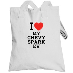 I Love My Chevy Spark Ev Car Enthusiast Totebag