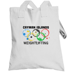 Cayman Islands Weightlifting Rio 2016 Summer Olympics Totebag