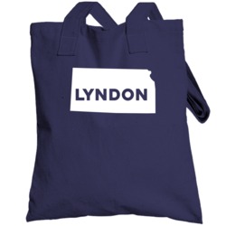 Lyndon Kansas Custom City Patriotic Usa Totebag