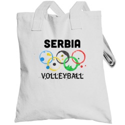Serbia Volleyball Rio 2016 Summer Olympics Totebag
