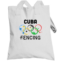 Cuba Fencing Rio 2016 Summer Olympics Totebag
