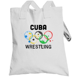Cuba Wrestling Rio 2016 Summer Olympics Totebag