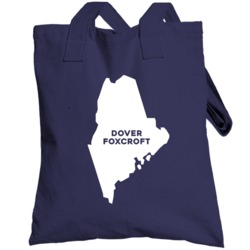 Dover Foxcroft Maine Custom City Patriotic Usa Totebag