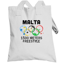 Malta 1500 Meters Freestyle Rio 2016 Summer Olympics Totebag