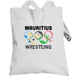 Mauritius Wrestling Rio 2016 Summer Olympics Totebag