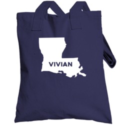 Vivian Louisiana Custom City Patriotic Usa Totebag