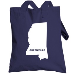 Greenville Mississippi Custom City Patriotic Usa Totebag