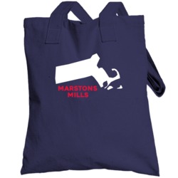 Marstons Mills Massachusetts Custom City Patriotic Usa Totebag