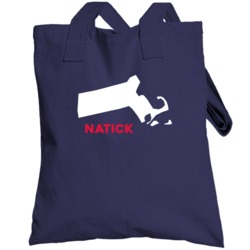 Natick Massachusetts Custom City Patriotic Usa Totebag