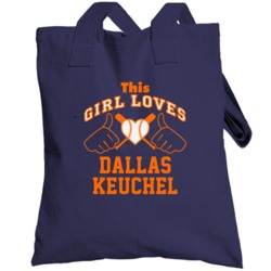 This Girl Loves Dallas Keuchel Houston Baseball Player Classic Totebag