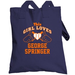 This Girl Loves George Springer Houston Baseball Player Classic Toteba